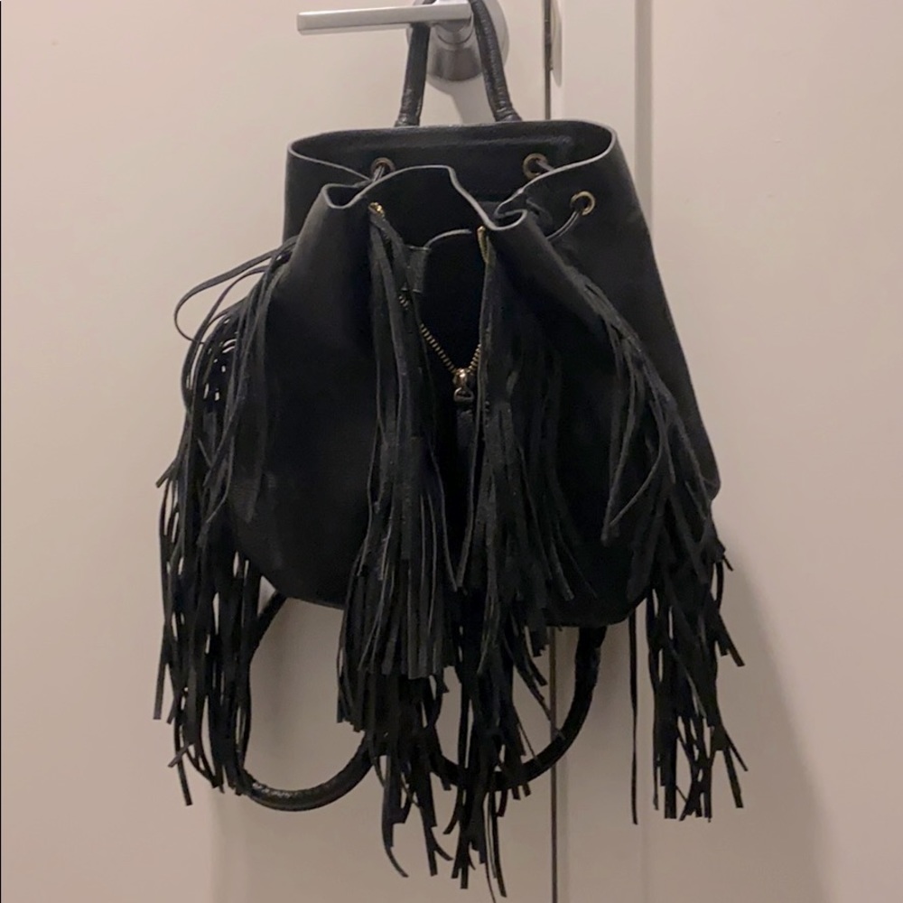 Zara fringe backpack